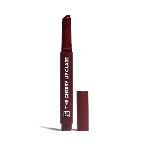 Image of 3INA MAKEUP - The Cherry Lip Glaze - Dark Cherry Latex-Effect Lip Glaze - Raspberry Seed Oil and Vitamin E - Highly Pigmented
