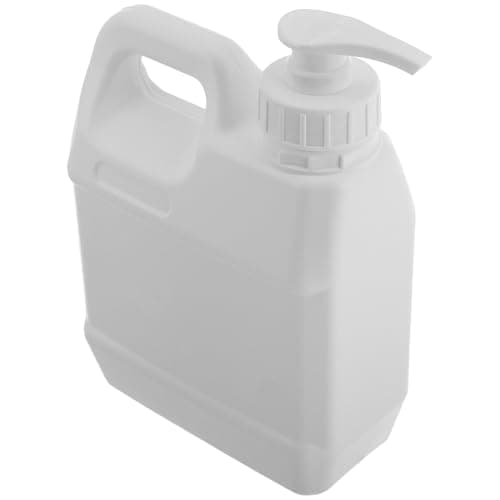 Image of MAGICLULU Pump Dispenser Plastic Jugs 2L, Refillable Shower Gel and Shampoo Bottles with Handle for Bathroom and Travel Storage