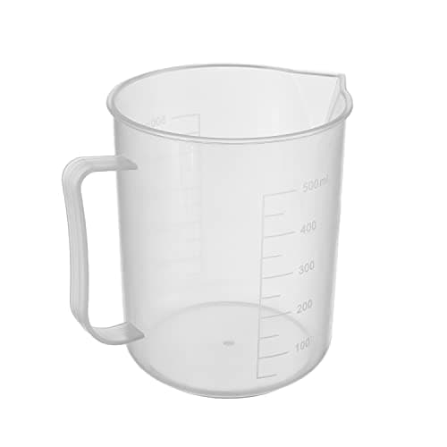 Image of Othmro 500ml Measuring Cup, PP Plastic Measuring Jugs Transparent Graduated Beaker for Baking Cooking Lab Measure Tool 1pc