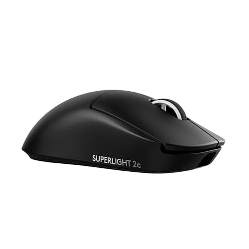 Image of Logitech G PRO X Superlight 2c Wireless Gaming Mouse, 60g Pro Grade Mouse with 5 Programmable Buttons, 44K DPI Sensor, 8000Hz Signal Rate, USB-C Charging Function for PC/Mac - Black