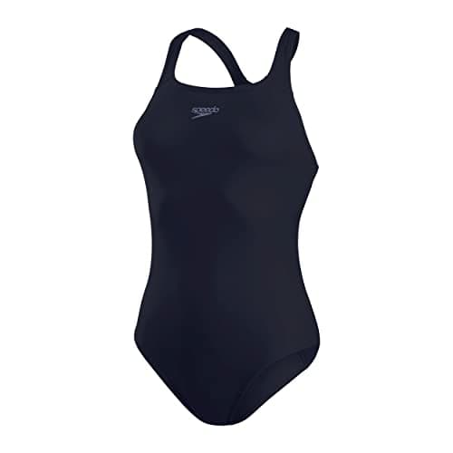 Image of Speedo Women's Eco Endurance+ Medalist | Athletic Fit | Clasic Design| Recycled Fabric | Chlorine Resistant | Extra Flexibility, True Navy, 4040