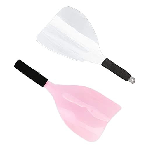 Image of 2 Pcs Hairspray Masks Plastic Hair Salon Hairdresser Styling Mask Tools Transparent Face Mask Shields Hair Styling Tools for Hair Salon (Random Color)