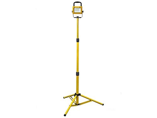 Image of Faithfull FPPSLT35VL 35W LED Site Light with Tripod Low Voltage 110V - 3600 Lm 2.5M Cable