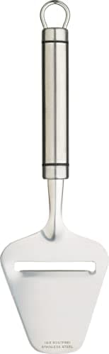 Image of KitchenCraft Oval Handled Professional Stainless Steel Cheese Planer, Cheese Slicer Kitchen Tool, 23.5cm