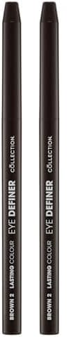 Image of Collection Cosmetics Eye Definer, Soft and Blendable Eyeliner, Brown (Pack of 2)