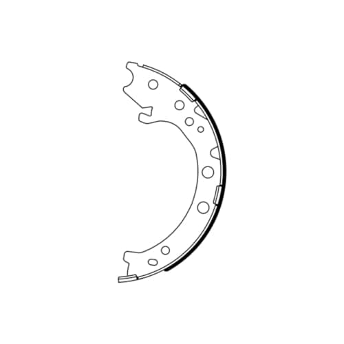 Image of BOSCH 0986487967 brake shoe