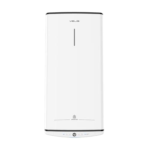 Image of Ariston Velis Pro 80 Water Heater 80L, 3kW, Ultra-Slim 27cm, Twin Tank, Eco Evo Function, Anti-Legionella, Titanium Enamel, Smart Heating, Italian Design for Mobile Homes & Cabins