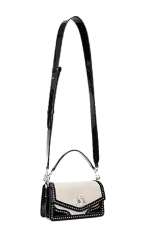 Image of Ralph Lauren Tayler Straw and Leather Crossbody Bag, Small