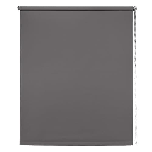 Image of Thermal Blackout Blinds, Grey 75cm (29.52"), 165cm Drop - Blackout Roller Blinds For Inside and Outside Recess Fitting - Window Blinds of Multiple Colours and Sizes by New Edge Blinds