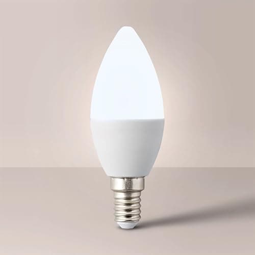 Image of MiniSun | Thermal Plastic 4W High Power LED SES E14 Candle Bulb | LED Bulbs, Home Décor & Improvement Essential | 6500K Cool White