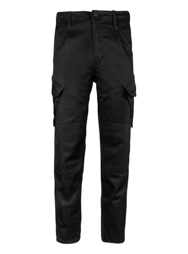 Image of Viper TACTICAL PCS 95 Trousers – Black – 34" Waist – Tactical Pants for Men with Cargo Pockets, Reinforced Knees & Adjustable Waist – Ideal for Outdoor, Hiking & Hunting Use