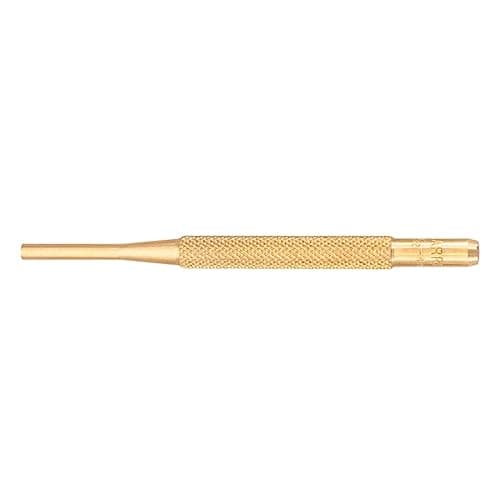 Image of Starrett B565D Brass Drive Punch, 4" Overall Length, 7/8" Pin Length, 5/32" Pin Diameter