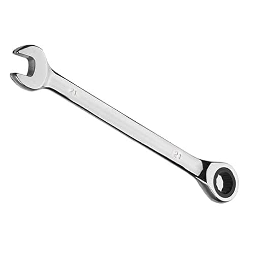 Image of Vokenforu 21mm Ratchet Spanner, Ratcheting Combination Wrench, Hardened Chrome Vanadium Steel Open End Spanner Metric