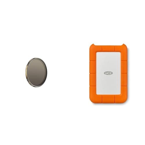 Image of PolarPro - Vario VND - 82 mm - 2/5 stops - Edition II - Peter McKinnon - Zero vignetting & LaCie Rugged USB-C, 5TB, Portable External Hard Drive, Drop, Shock, Dust, Rain Resistant