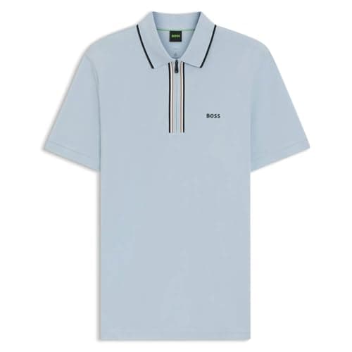 Image of HUGO BOSS Mens Philix Polo Shirt - Open Blue - XL