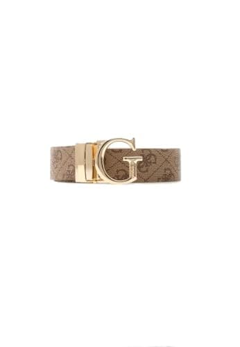 Image of GUESS Calista 4G Reversible Belt Logo H30 BW9266P5330 Milk Logo M