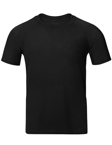 Image of WISMBOX Boys Short Sleeve Rash Vest, Quick Dry UPF 50+ UV Protection, Kids Youth Swimming Top Water Shirts for Pool Surfing