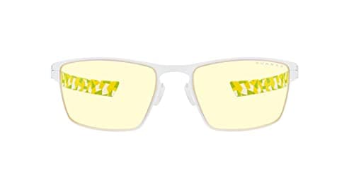 Image of Gunnar Gaming and Computer Eyewear - ESL Blade Lite (Age 12+), Frame Colour: White, Lens Tint: Amber (Blocks 65% Blue Light & 100% UV Light) - Patented lens, Blocks 65% Blue Light & 100% UV Light