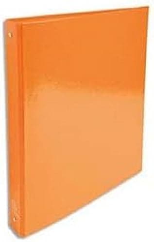 Image of Exacompta - ref. 519294E - 1 Iderama film-coated rigid binder - 4 round rings, diameter 30 mm - Spine 40 mm - External dimensions: 32 x 26 cm - A4 file format - Colour: orange