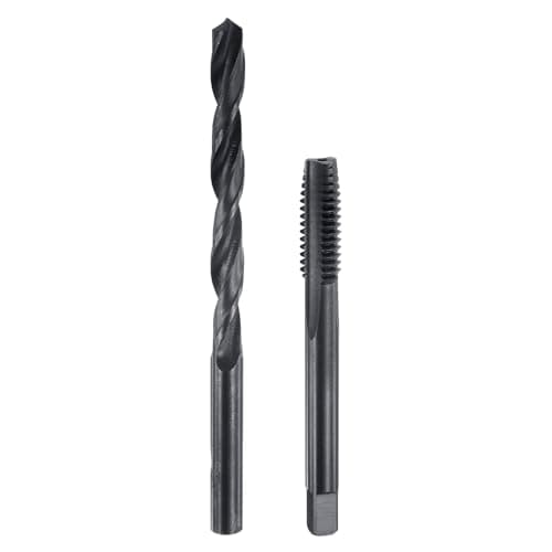 Image of sourcing map Tap and Drill Bit Set, 1pcs 5/16-18 UNC Straight Flute Thread Screw Taps & 1pcs 6.5mm Twist Drill Bits, Black Oxide HSS-6542 Tapping Threading Tool Kit