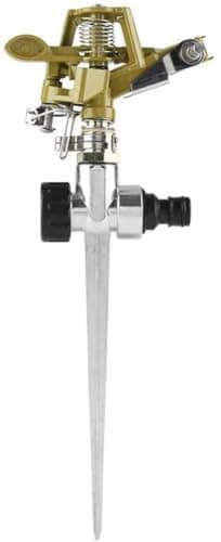 Image of LATERN Impulse Garden Sprinkler, 360 Degree Heavy Duty Impact Lawn Sprinkler Irrigation Sprayer with Metal Spike for Watering Plants Flowers Veggies
