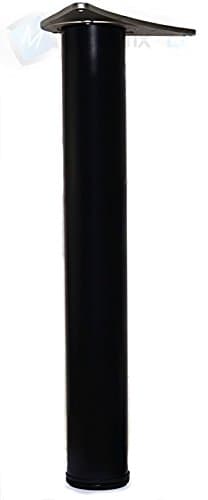 Image of BREAKFAST BAR LEGS / TABLE WORKTOP DESKS - Black 710mm X 2