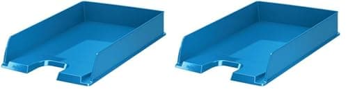 Image of Rexel Choices, 2115601, Letter Tray, A4, Blue (Pack of 2)