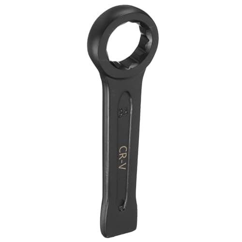 Image of sourcing map Slogging Box End Striking Ring Wrench 34mm Metric CR-V Steel 12-Point Flat Strike Wrench Baking Paint Single Head Spanner Hand Tool for Mechanical Automotive Repair