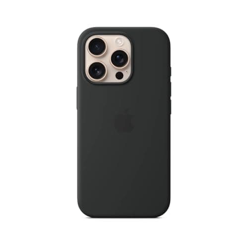 Image of Apple iPhone 16 Pro Silicone Case with MagSafe - Black 