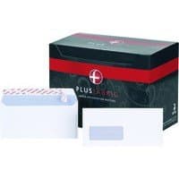 Image of Plus Fabric Envelopes Peel DL Window White Pack 500 B22170