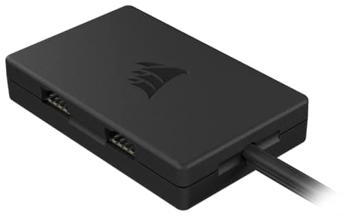 Image of Corsair Internal 4-Port USB 2.0 Hub - 4x 9-Pin USB 2.0 Ports - Easy Magnetic Installation - Compatible with most Intel® and AMD® Motherboards - Black