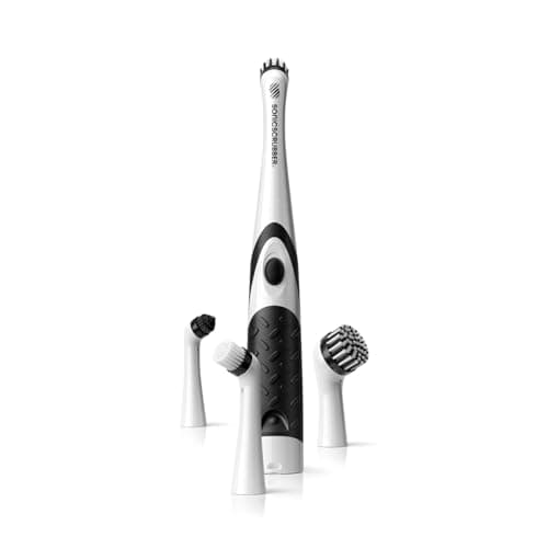Image of SonicScrubber Household Cleaning Brush - Electric Scrubbing Brush - Home, Kitchen & Bathroom - Removes Mould & Cleans Grout (Washing-Up System)