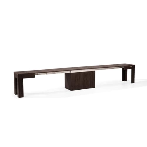 Image of Mobili Fiver, X Extendable Bench 67,5(292) x35,6 cm, Dark Walnut