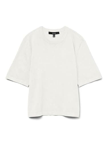 Image of VERO MODA Female Knitted Jumper VMSILJE Jumper, Snow White, XS