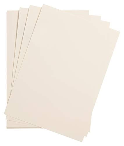Image of Clairefontaine - Ref 975275C - Maya Smooth Coloured Drawing Card (Pack of 25 Sheets) - 185gsm - A4 (29.7 x 21cm) - Ivory Colour - Deep Dyed, Acid Free, pH Neutral