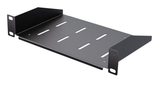 Image of Stalflex 1U Server Rack Shelf - 10 Inch Vented Mounted Shelves for Excellent Air Condition - Cantilever Wall Rack - Universal for All Network Cabinets, Racks & Shelves - Cabinet Shelf