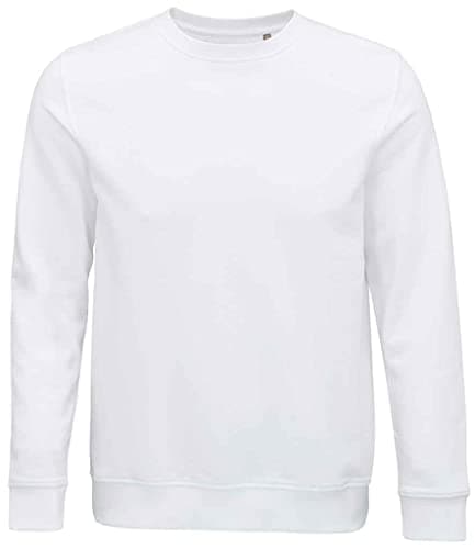 Image of COOZO Unisex Comet Organic Sweatshirt - White - 4XL