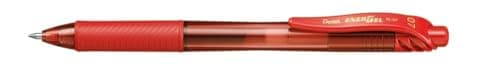 Image of Pentel EnerGel X Retractable Rollerball, 0.7mm Tip, Red ink (One Pen)