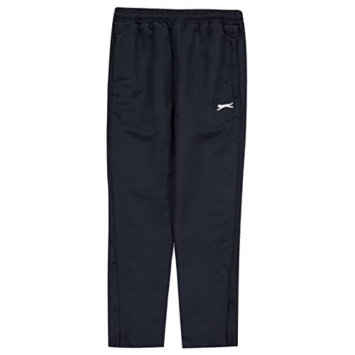 Image of Slazenger Kids Open Hem Woven Pants Junior Boys Sport Running Exercising Bottoms Navy 7-8 (SB)