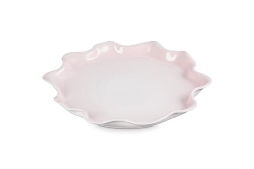 Image of Le Creuset Stoneware Iris Cpllection Serving Platter, 14", Shell Pink