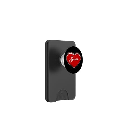 Image of Hand Drawn Heart Sonia - First Name Hearts I Love Sonia PopSockets PopWallet for MagSafe