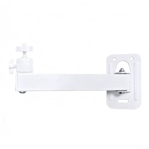 Image of Multi-Angle Metal Projector Bracket for Wall Mount, Adjustable Arm 20-35 cm, for Projectors and Cameras, 3kg Load Capacity, White(20 single-arm)