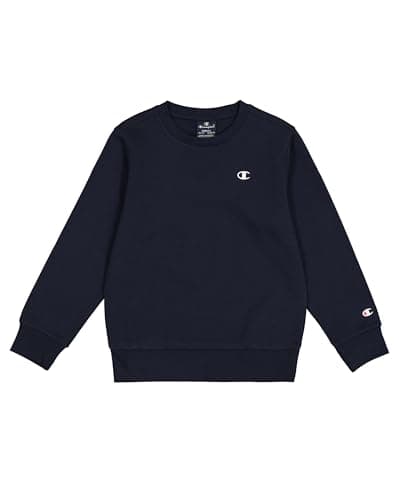 Image of Champion Legacy Basics B-Ultralight Powerblend Fleece Crewneck Sweatshirt Kids & Boys, Blu Marino, 11-12 Years