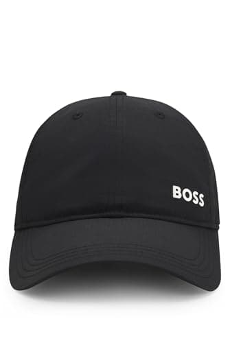 Image of BOSS Mens Lach-RS Logo Cap with UV Protection Black