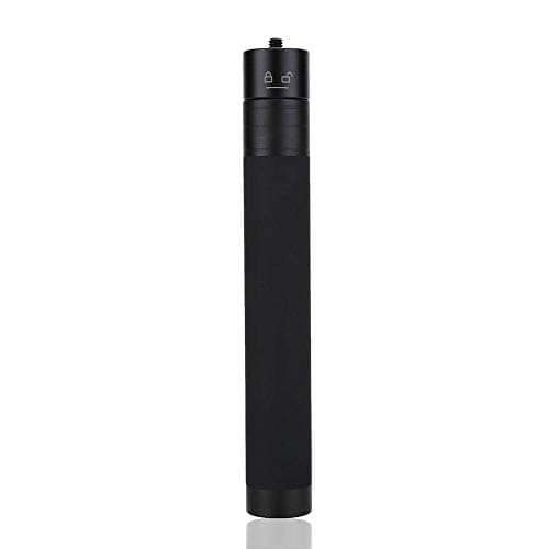 Image of Oumij Extension Rod Adjustable Telescopic Pole Monopod 19 to 73 cm for Feiyu G5 WG2 SPG Stabilizer, Black, 1/4'' Screw Thread