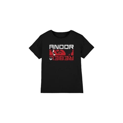 Image of Star Wars Andor Rebel Spy Unisex Kids T Shirt, Black, 12-13 Years