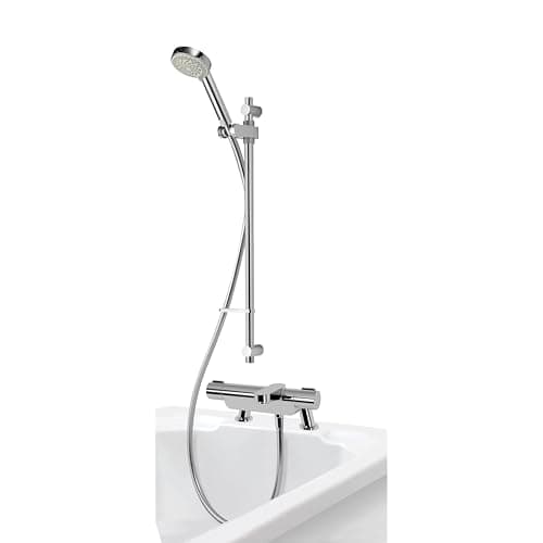 Image of Aqualisa MD220BSM Midas 220 bath shower mixer with adjustable head, Chrome ,19.5 cm*12.0 cm*27.5 cm