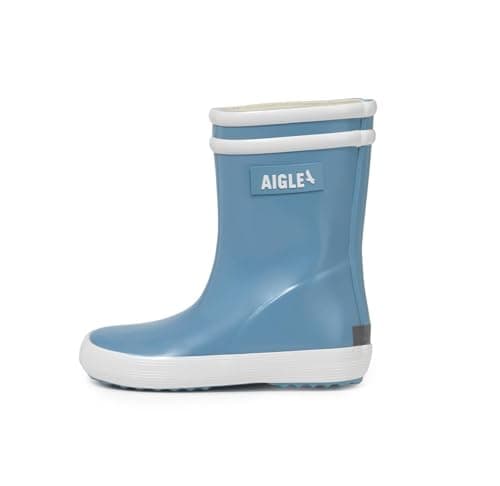 Image of Aigle Boy's Unisex Kids Baby FLAC 2 Rain Boot, BLEU CIEL, 3.5 UK