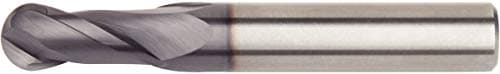 Image of WIDIA Hanita I2B0250T150X VariMill I2B GP Roughing/Finishing End Mill, Ball Nose, 1.5" LOC, 0.25" Cutting Dia, Carbide, TiAlN Coating, RH Cut, 2FL