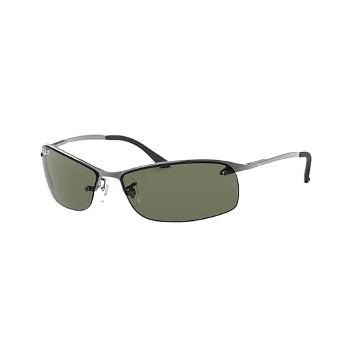 Image of Ray-Ban RB3183 004/9A 63M Gunmetal/Green Polarized Sunglasses